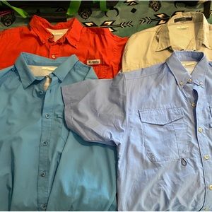 Whole lot of COLUMBIA OMNI-shield fish/outdoor shirts